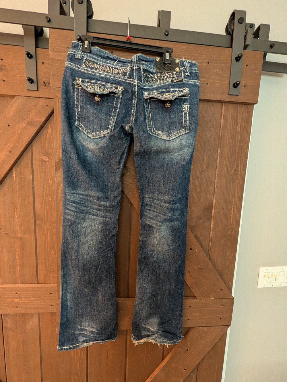 Miss Me Dark Blue Women’s Jeans with Embellished Back Pockets